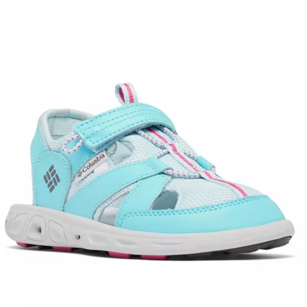 Columbia Water Shoes Blue Pink Velcro Straps